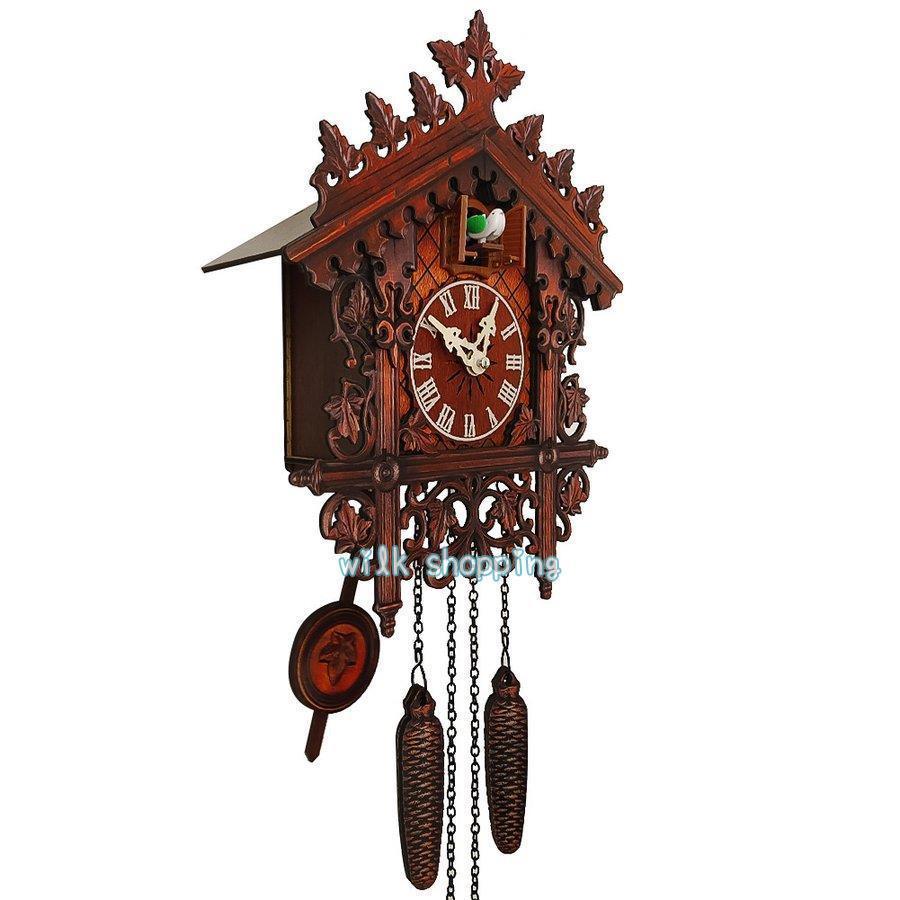 掛け時計 鳩時計 おしゃれ 北欧 カッコウ 本格 本格ふいご式 木製 カッコークロック ハウス型｜wilkshopping｜04