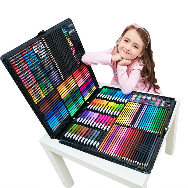 色鉛筆 水彩 お絵かき 258色セット 水彩画 プレゼント 文房具 筆記具