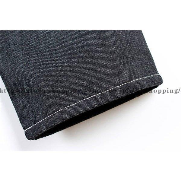 刺繍 極太 デニム ジーンズ パンツ メンズ ルーズフィット B系