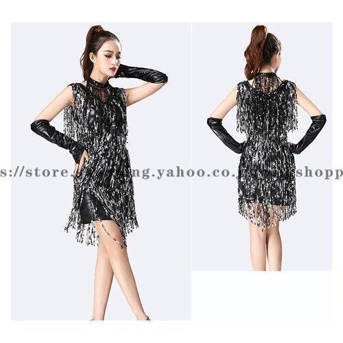 レディース スパンコール衣装 3点セット スパンフリンジ
