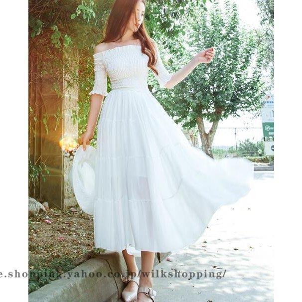 白ワンピース マキシワンピース ロングドレス ホワイト フリル パーティードレス フォーマル 二次会ドレス 結婚式 マザードレス Kk0819 Spxk116 Wilk Shopping 通販 Yahoo ショッピング