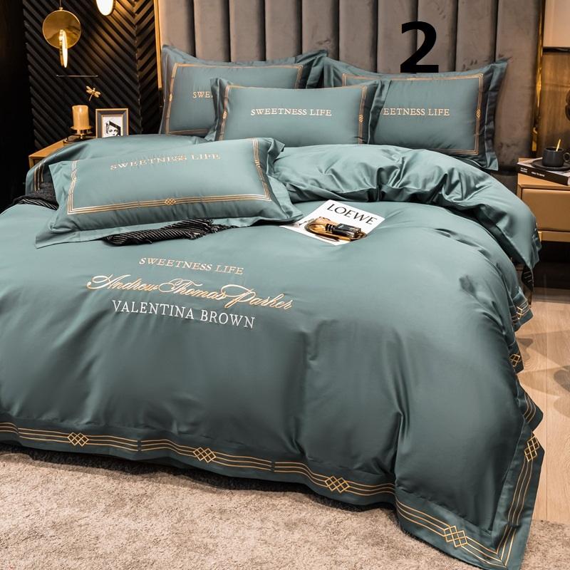 布団カバー セミダブル ダブル 4点セット ベッドカバー フラットシーツ