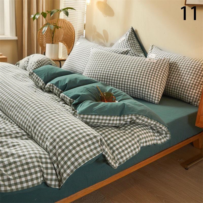 布団カバーセット メンズ オシャレ 北欧風 綿素材 柔らかい 通気 掛け布団カバー 敷布団カバー ベッドカバー フラットシーツ ボックスシーツ 洗える 枕カバー Kk00 Shift38 Wilk Shopping 通販 Yahoo ショッピング