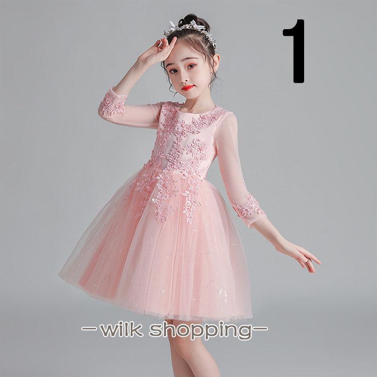 子供ドレス 発表会 結婚式 160 ドレス 子供 こども 女の子 ピアノ 二次会 フォーマル 演奏会 七五三 入学式 子供服 ワンピースドレス レース キッズドレス 新品 | ブランド登録なし | 01