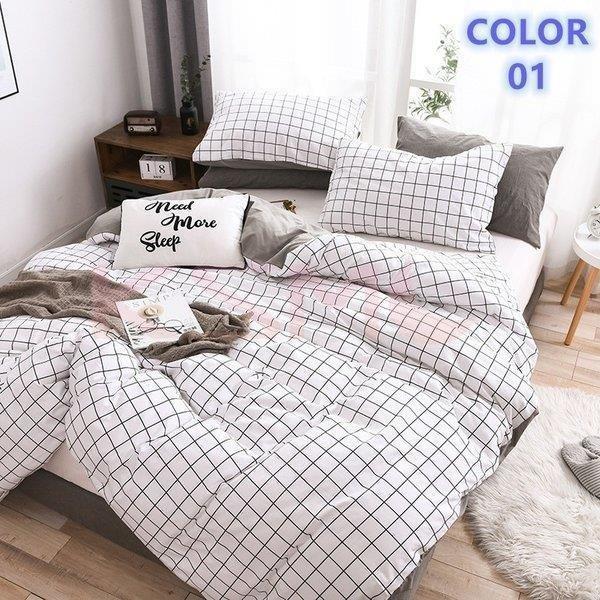 掛け布団カバー 3点セット クイーン 綿100％ 寝具カバーセット 枕