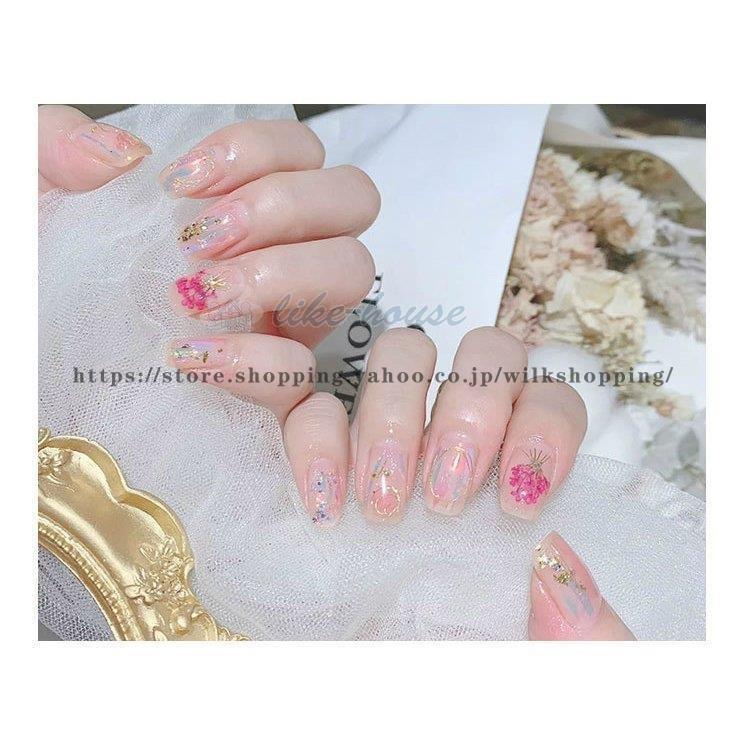 ネイルシール デコパーツ セット セルフネイル ドライフラワー 押し花