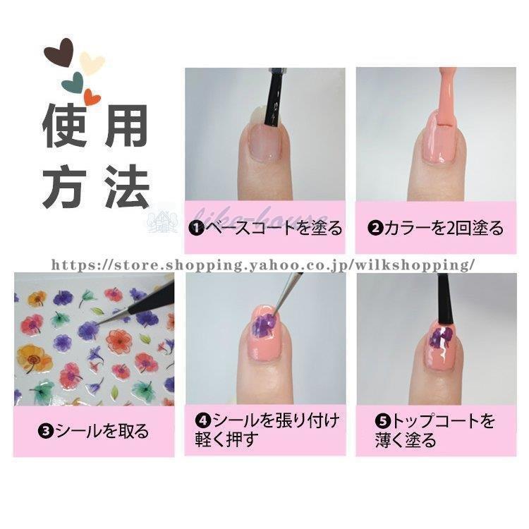 ネイルシール デコパーツ セット セルフネイル シール ロゴ 星 スター
