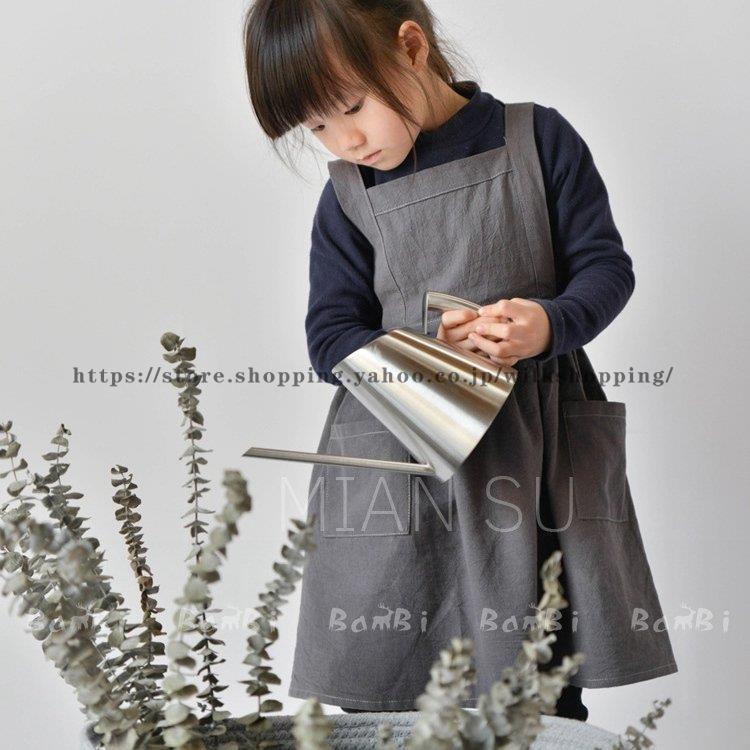 エプロン おしゃれ 子供 ドレス 北欧 カフェ カフェエプロン キッチン