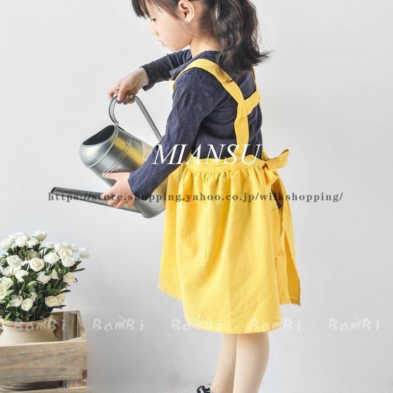 エプロン おしゃれ 子供 ドレス 北欧 カフェ カフェエプロン キッチン