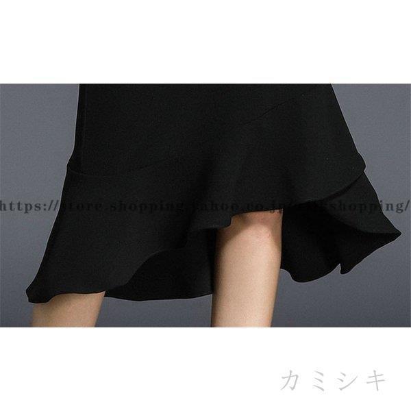 パーティードレス 大きいサイズ ロング丈 結婚式 40代 袖あり 長袖 立ち襟 フォーマルドレス シフォン お呼ばれ 二次会 披露宴 謝恩会 上品 おしゃれ 着痩せ OL | ブランド登録なし | 11