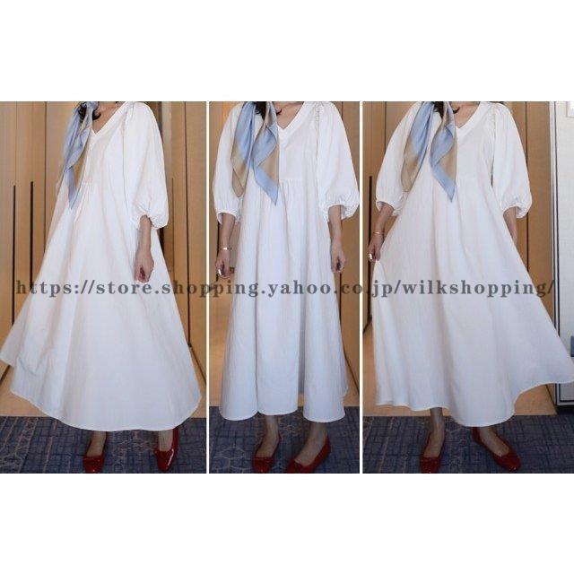 シャツワンピース ワンピース ロング マキシ丈 レディース 春 夏 白