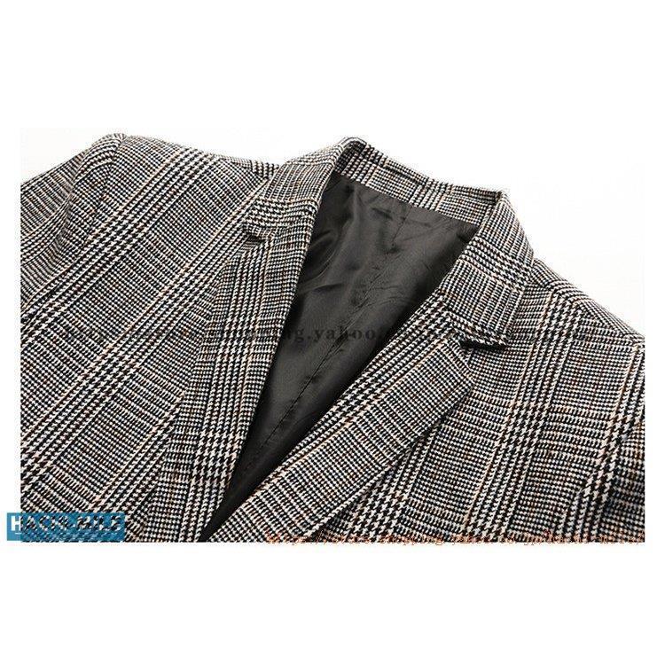 テーラードジャケット メンズ チェック柄 紳士服 フォマール おしゃれ