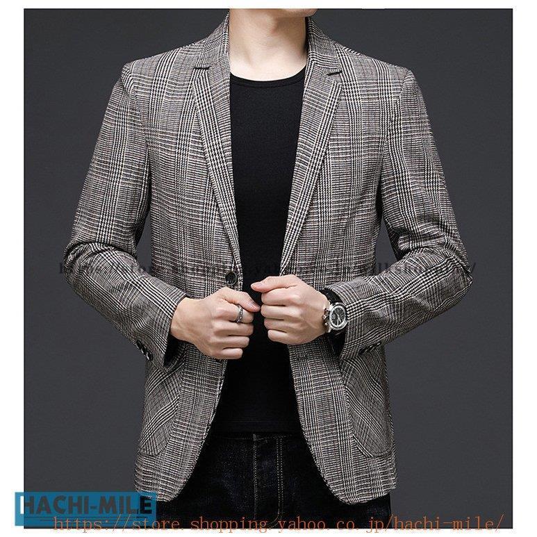 テーラードジャケット メンズ チェック柄 紳士服 フォマール おしゃれ 新生活 スーツトップス 通勤 お兄系 新作 父の日 テーラードジャケット メンズ チェック柄 紳士服 フォマール おしゃれ