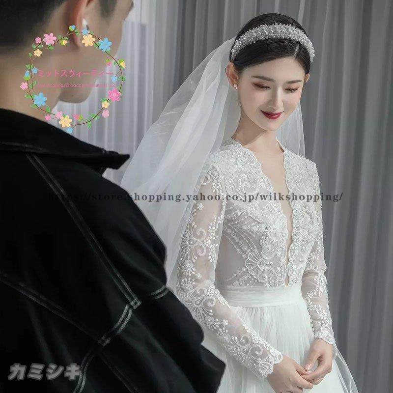花嫁 カチューシャ 結婚式 ヘッドドレス ウエディング 髪飾り 発表会