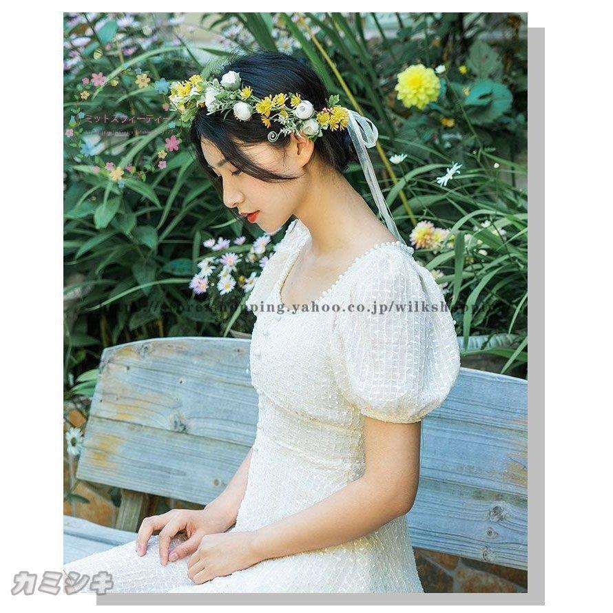 花かんむり 結婚式 花冠 ウェディング 花嫁 ブライダル フラワー