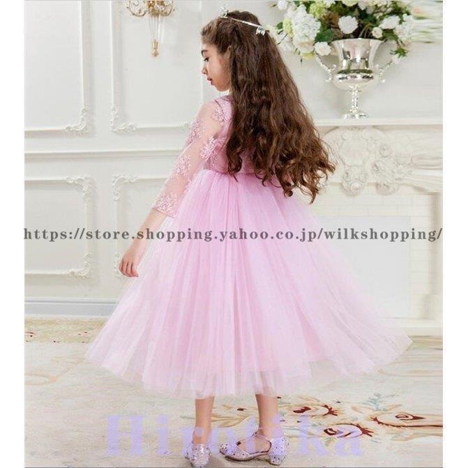 春夏子供ドレス キッズワンピ　長袖 ワンピース ジュニアドレス 女の子ドレス 七五三 結婚式 フォマールピアノ発表会 入学式 卒業式120 130 140 150 160 170 | ブランド登録なし | 03