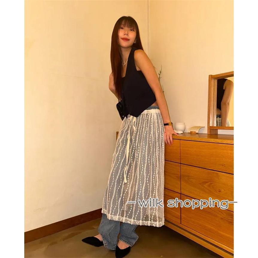 レーススカート レディース シアースカート レイヤード スカート レーススカート レディース シアースカート レイヤード スカート