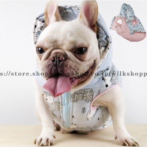 犬 服 フード付き 可愛いフレブル 中綿ベストフレンチブルドッグ 犬服 ドッグウェア Km252t Kk211 Wzul153 Wilk Shopping 通販 Yahoo ショッピング