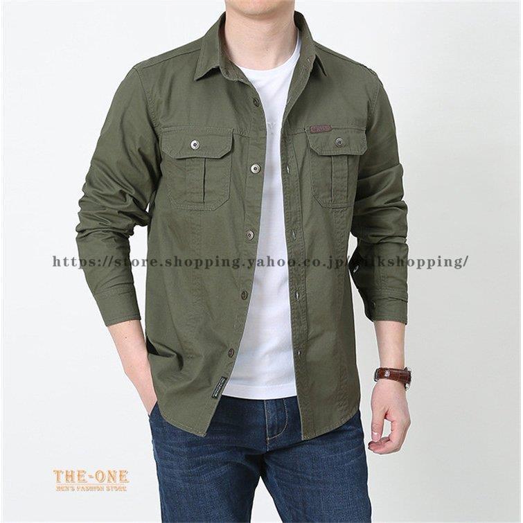 Roque ミリタリーシャツジャケット ※年末年始限定値下げ中！ 80年代 80s ミリタリー カーキ 長袖│ヴィテージ古着屋Feeet