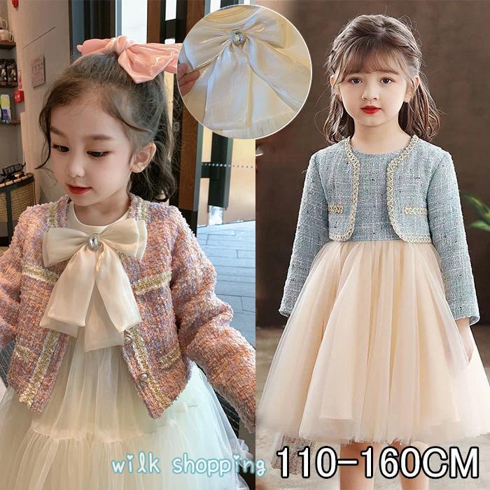 【any FAM】　フォーマル　ワンピース　120 ボレロ　入学式　ピンク　花 any FAM】 フォーマル ワンピース 120 ボレロ 入学式 ピンク 花 any