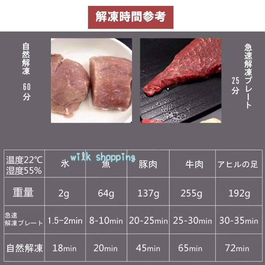 急速解凍 プレート 解凍 放熱 刺身 肉 冷凍食品 エコ 時短｜wilkshopping｜09