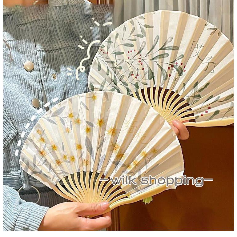 扇子 レディース うちわ 手持ち 折りたたみ フリンジ 飾り ダンス 観賞 