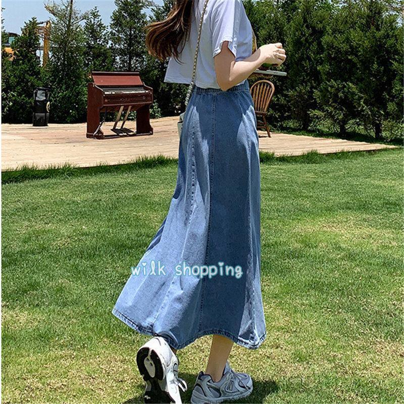 デニムスカート レディース ロング マキシ丈 ボトムス きれいめ