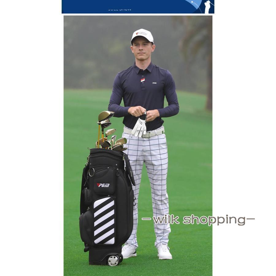 ゴルフウェア メンズ パンツ おしゃれ チェック柄 ストレッチ ゴルフパンツ 大きいサイズ M〜XXL｜wilkshopping｜09