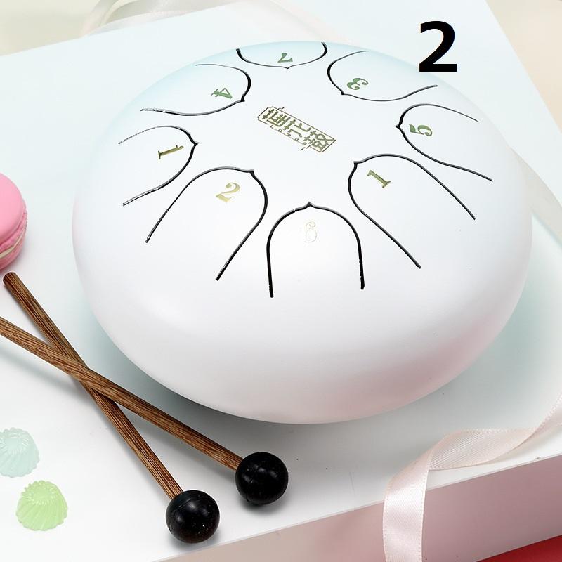 スリットドラム スチールタングドラム 打楽器 8音 6インチ 金属