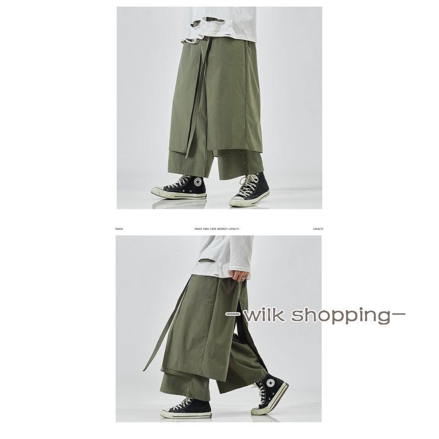 Y's ワイズ 変形サルエルパンツ アシンメトリー コットン ゴム