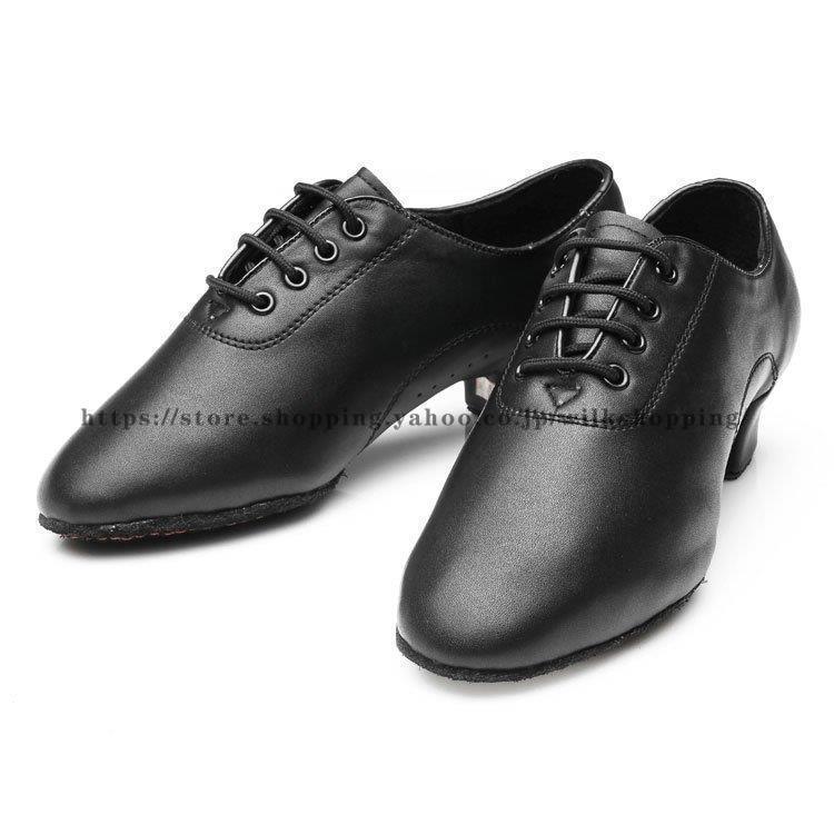 23.5新品社交ダンスシューズ黒 ダンスシューズ メンズ 男の子 キッズ 社交ダンス シューズ 男性用