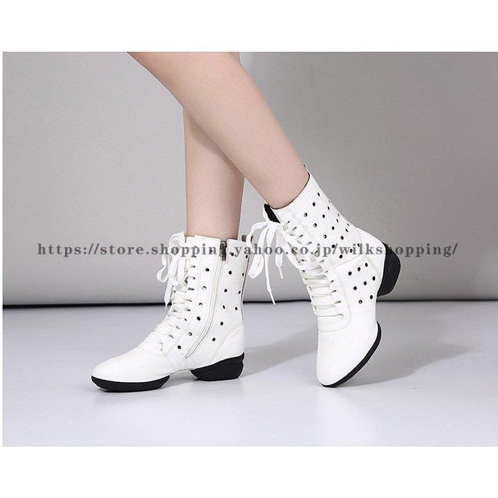 ダンスブーツ ダンスシューズ ブーツ 編み上げブーツ 練習用