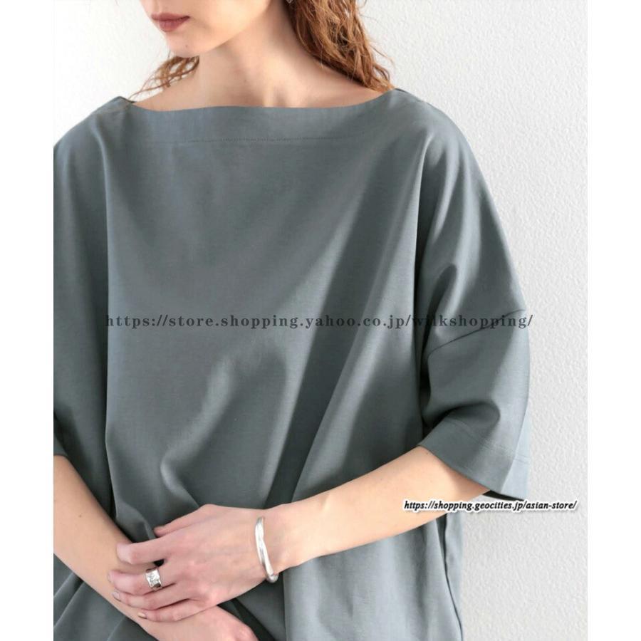 夏 tシャツ レディーストップス 綿Tシャツ 五分袖 ビッグ