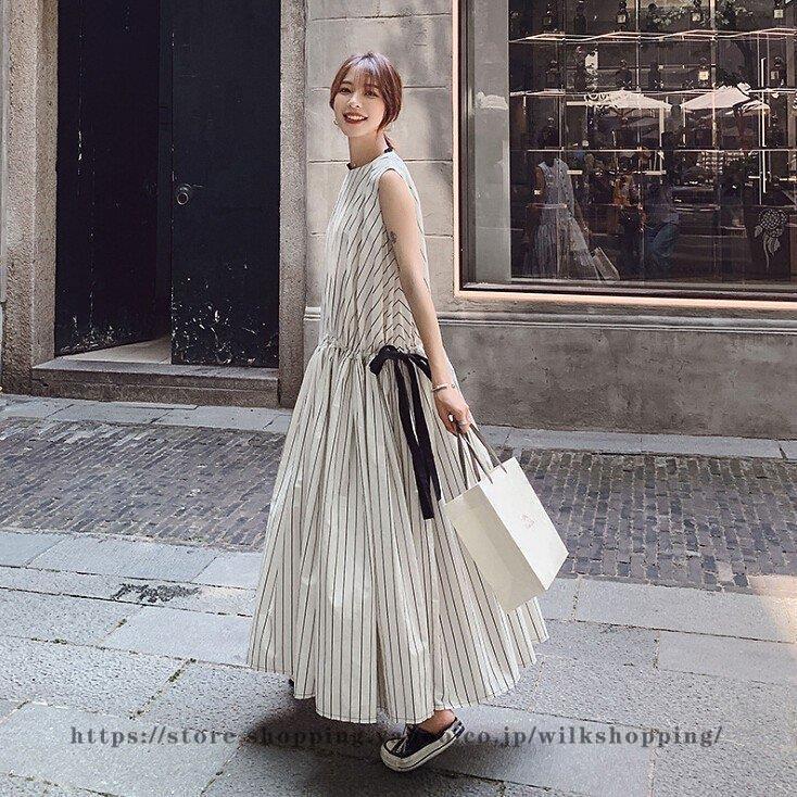 マキシワンピース ワンピース ロング レディース 夏 ノースリープ