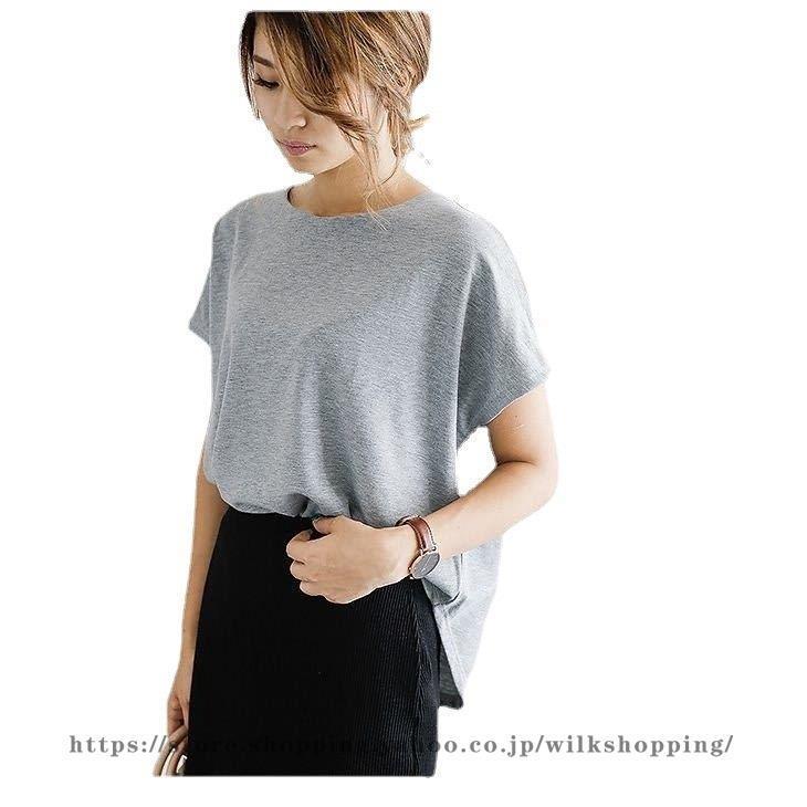 ブラウス レディース 春 夏 半袖 カットソー オフィス 20代 30代 40代