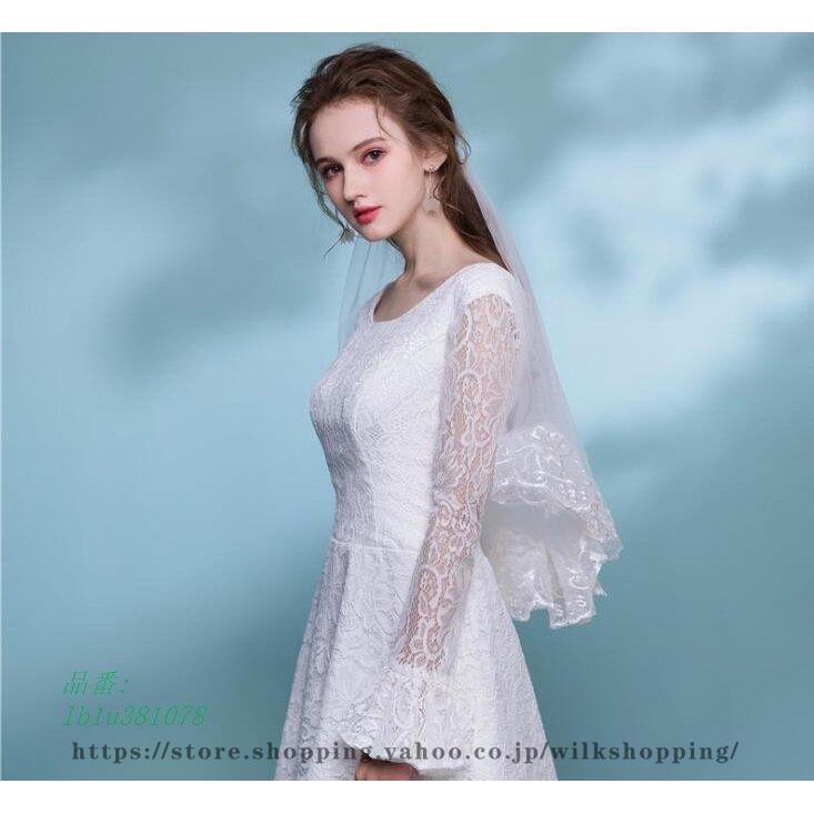 S*F様 ワタベウェディング　ベール　結婚式　ロングベール　レース　花柄 ウエディングベール ウェディングベール レース 花モチーフ ロング