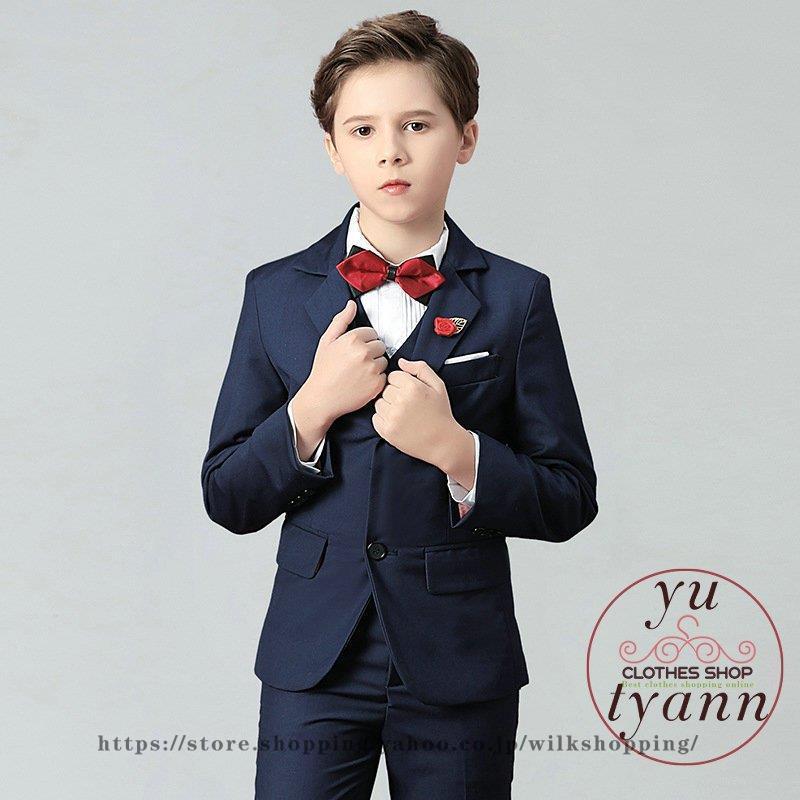 取次店 卒業式 入学式 スーツ 男の子 110 1 130 140 150 160 170 ベスト ズボン 細身 フォーマル 卒園式 入園式 子供 スーツ 4点セット クリアランスショッピング Ssl Daikyogo Or Jp