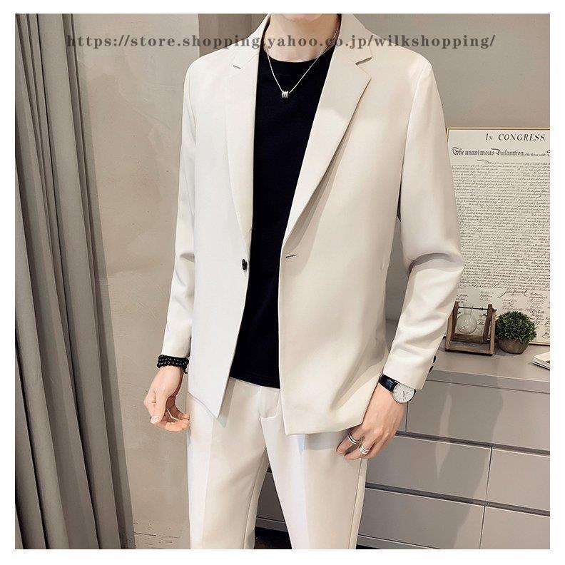 カジュアルスーツ メンズ セットアップ スーツ ストレッチ おしゃれ 30