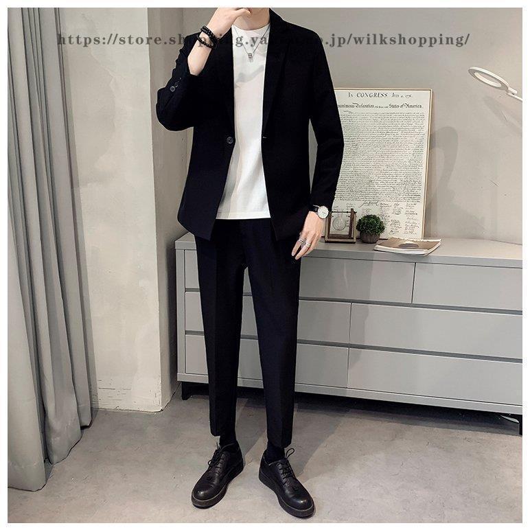 カジュアルスーツ メンズ セットアップ スーツ ストレッチ おしゃれ 30