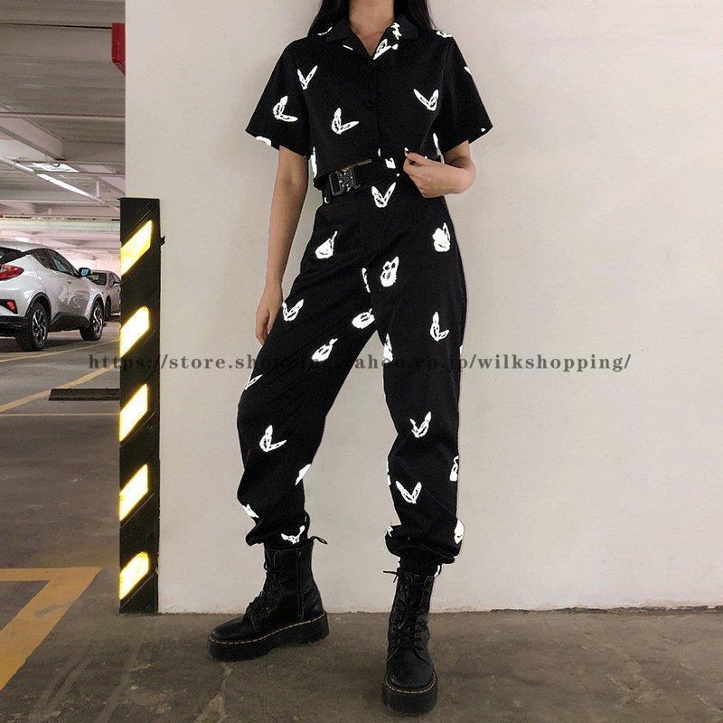 パンツ レディース 蝶々 個性的 派手 ズボン ストリート系 原宿 韓国 最前線の パンツ レディース 蝶々 個性的 派手 ズボン ストリート系 原宿 韓国 最前線の
