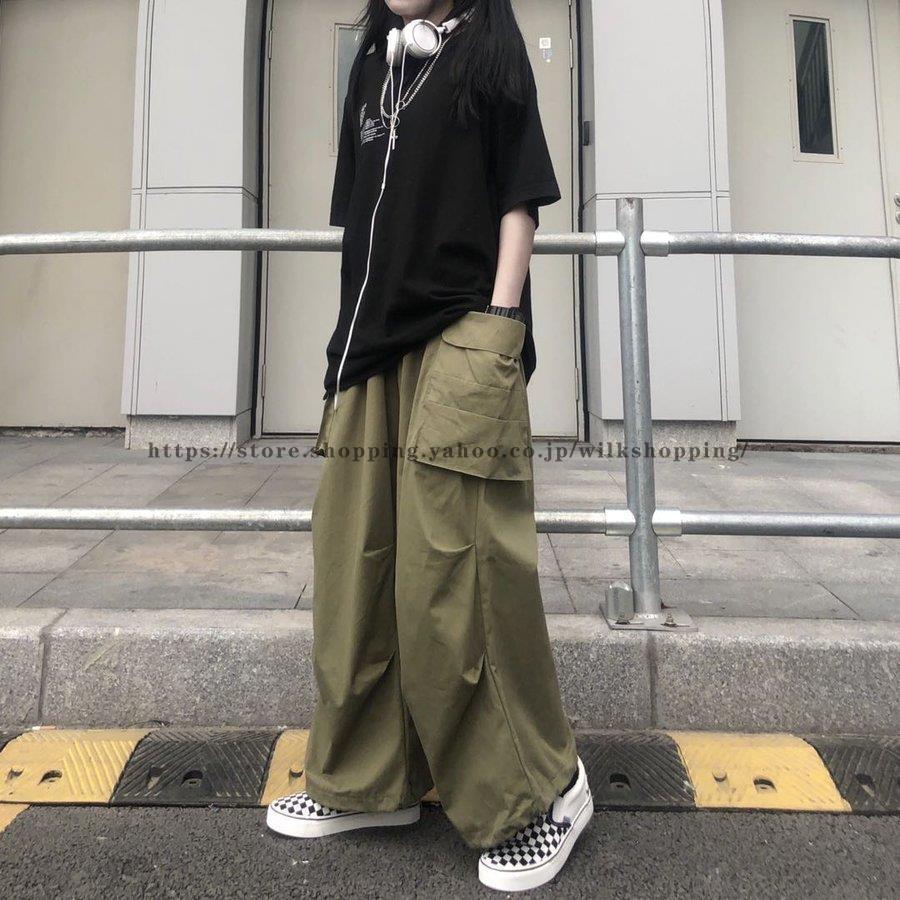 ボトムス カーゴパンツ スポーティ ヒップホップ ダンス 衣装 韓国ファッション ストリート風 個性的 服 原宿系 男女兼用 Kk912 Zxzx31 Wilk Shopping 通販 Yahoo ショッピング