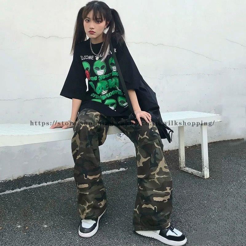 ヒップホップHIPHOP カーゴパンツ 原宿系 BFファッション ダンスパンツ レディース カモフラ 迷彩柄 サルエルパンツ ウエストゴム ジョガー パンツ :kk912-zxzx38396:wilk shopping 通販 メンズパンツ カモフラ柄ズボン ストリート系 原宿系 ダンサー レディース 衣装