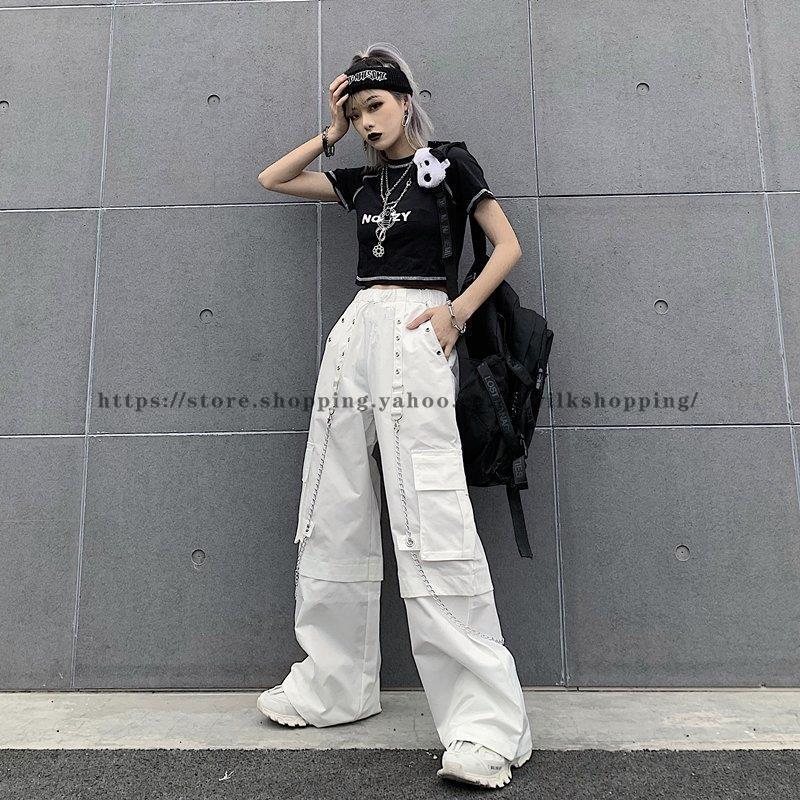 ワイド ワーク パンツ 韓国 ストリート ダンス 衣装 オルチャン 原宿系 K-POP チェーン カーゴ 個性 白 HIPHOP ボトムス :kk912-zxzx3881:wilk shopping - 通販 - Yahoo!ショッピング ワイド ワーク パンツ 韓国 ストリート ダンス 衣装 オルチャン 原宿系 K-POP チェーン カーゴ 個性 白 HIPHOP ボトムス :kk912-zxzx3881:wilk shopping - 通販 - Yahoo!ショッピング