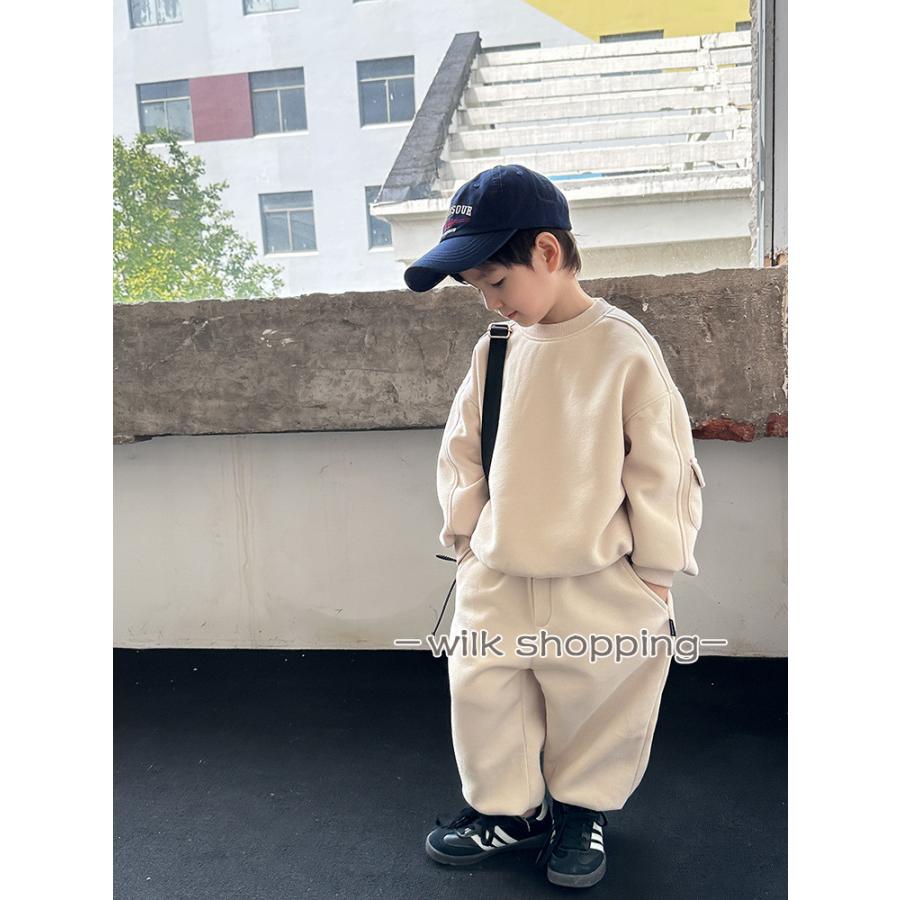 セットアップ 子供服 男の子 女の子 90 100 110長袖シャツ 長ズボン