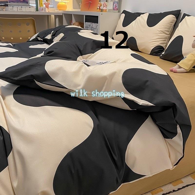 ベッドカバー セット 寝具セット 布団カバーセット シングル セミダブル 枕カバー おしゃれ 四季通用 北欧風 柔らかい 洗える 防ダニ 洋式和式兼用 ダブル