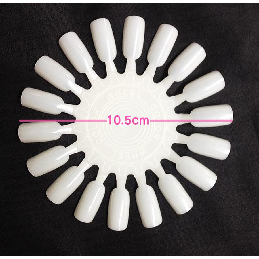 10枚セット ネイル カラーチャート ラウンドタイプ 円形 : ウイルビー