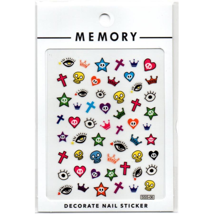 Memory ネイルシール ステッカー Sss 06 ドクロ ハート 十字架 Mem Nstkr Sss06 ウイルビーマート 通販 Yahoo ショッピング