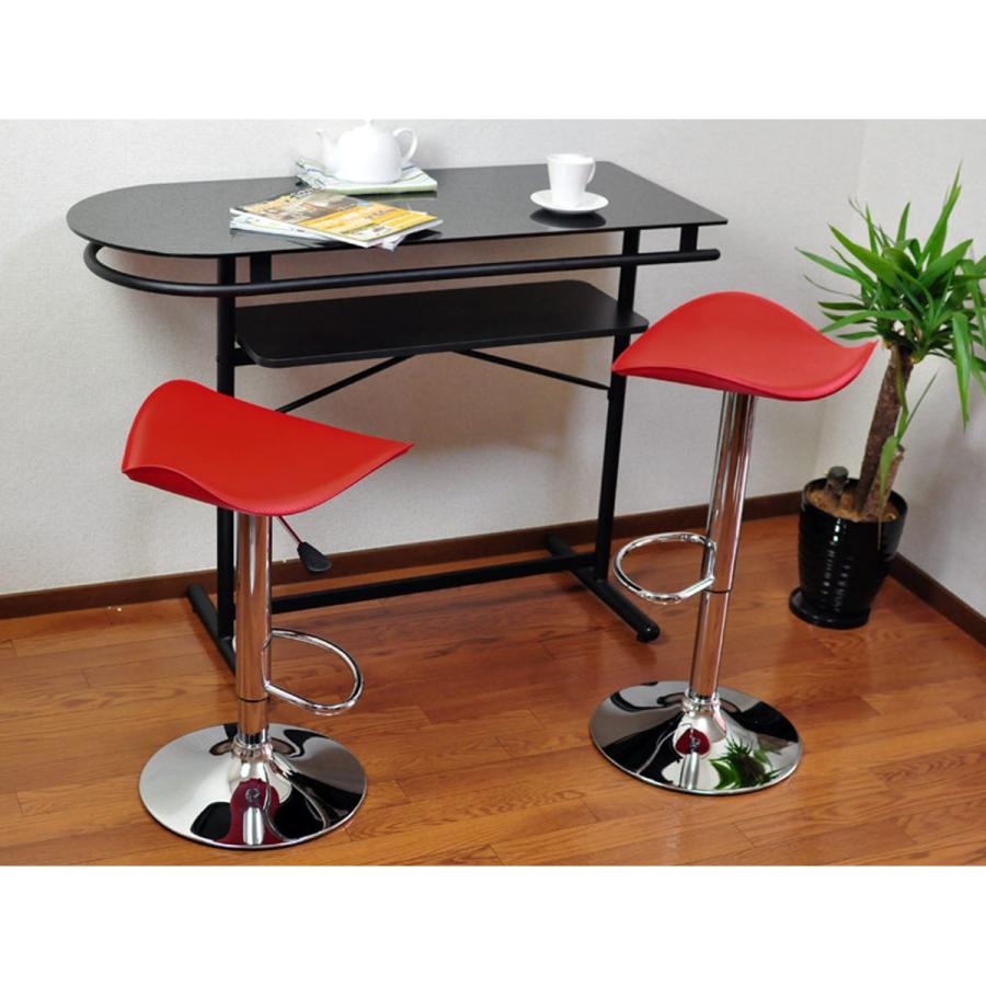 ガラスカウンターテーブル カウンターチェアー2脚セット！