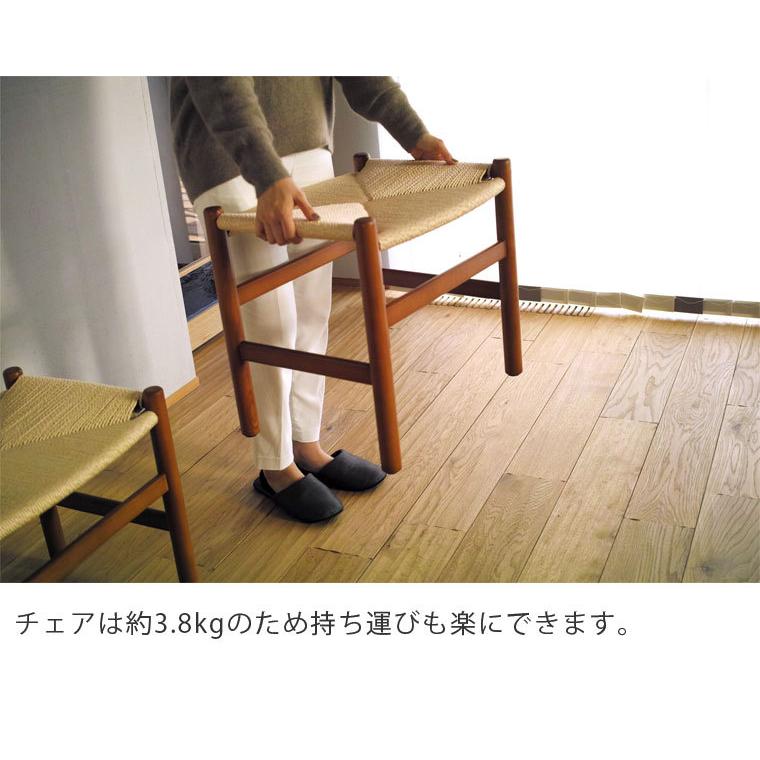 ダイニングチェア 2脚セット ジェネリック家具 CH53 ペーパーコード スツール ハンスjウェグナー リプロダクト チェア ヨーロピアンビーチ材 ドイツ産ブナ材_15