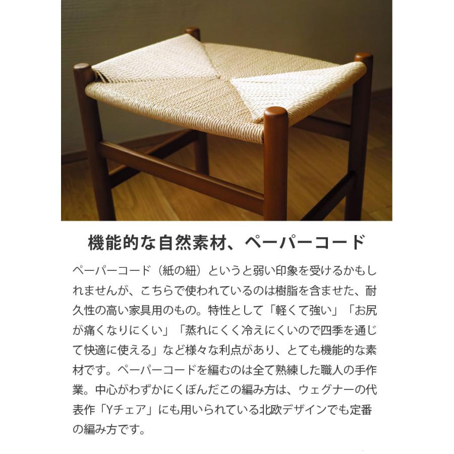 ダイニングチェア 2脚セット ジェネリック家具 CH53 ペーパーコード スツール ハンスjウェグナー リプロダクト チェア ヨーロピアンビーチ材 ドイツ産ブナ材_5